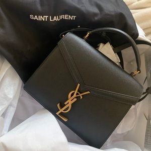 Saint Laurent Cassandra Mini Top Handle Black